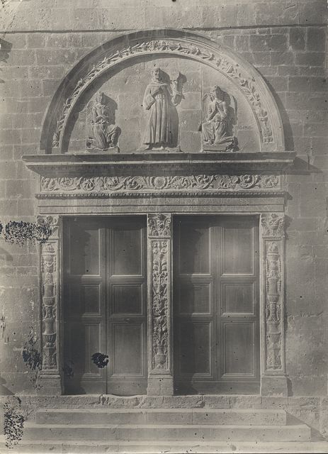 Anonimo — Zampa Francesco; Girolamo di Bartolomeo - sec. XV - Portale dell'Oratorio di S. Bernardino — insieme